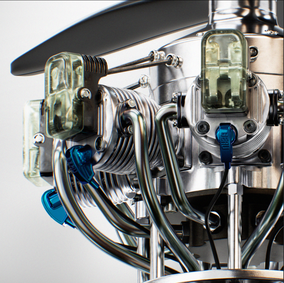 Radial Aviation Engine Assembly